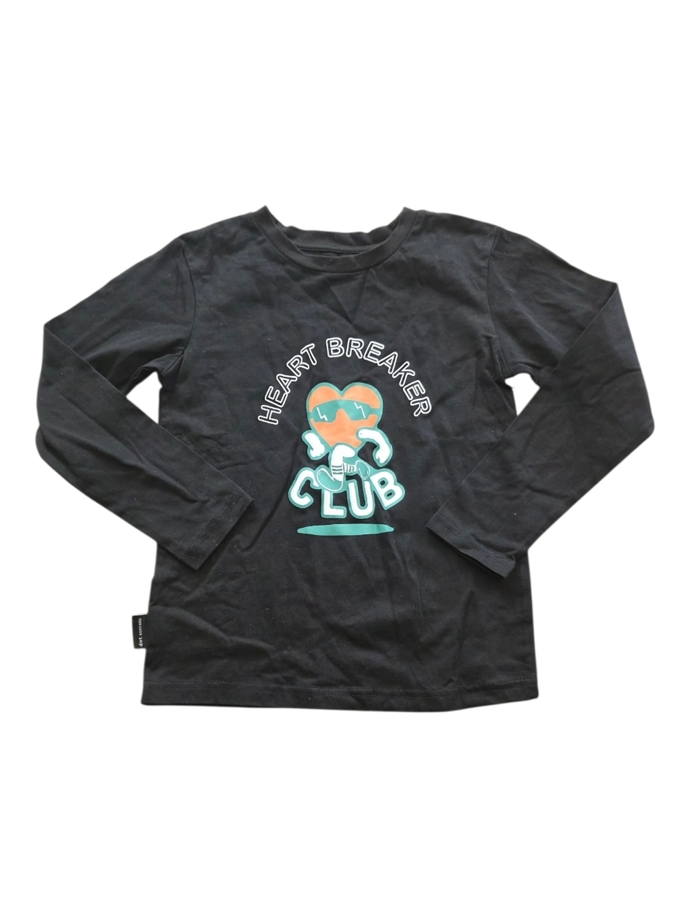 Dot Australia Black Heart Breaker Club Graphic Long Sleeve Kids Tee 7